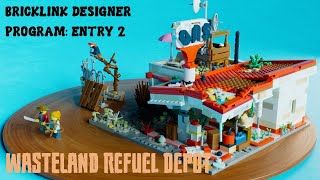 LEGO Bricklink Designer Program Series 5 entry  Wasteland Refuel Depot [upl. by Ynohta324]