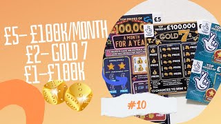 Scratchcard mix lucky Gold 7s [upl. by Gruber145]