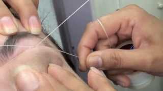 How to Thread Eyebrows and Trim Them [upl. by Mariana]