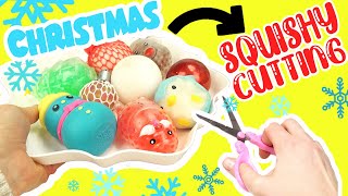 Mixing Cute Squishies and Slime Together into One Bowl Christmas Theme [upl. by Alasdair]