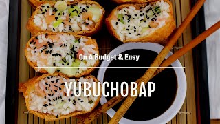 How to Make Inari Sushi  Seasoned Tofu pockets  Yubuchobap Recipe  Cooking with Knead God [upl. by Ennaeirrac]