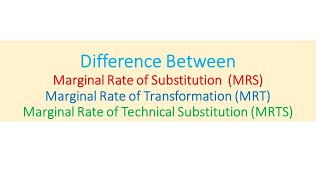 Difference between MRS MRT amp MRTS [upl. by Viradis]