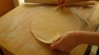 Handmade Egg Noodles Part 2 Cutting [upl. by Bowie]