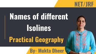 Names of Different Isolines Practical Geography [upl. by Ateloiv]