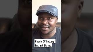 How To Check DV Lottery Entrant Status [upl. by Aidni]