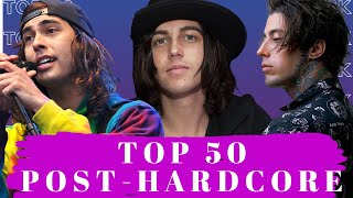 Top 50 PostHardcore Songs YouTube  Spotify Best PostHardcore Songs [upl. by Yenitirb640]