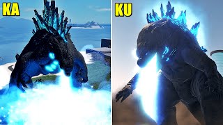 Kaiju Universe vs Kaiju Arisen Godzilla 2021 Hollow Earth Comparison [upl. by Allac]