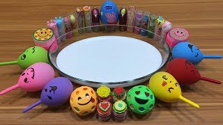 Mixing Makeup and Floam into Fluffy Slime  Slimesmoothie Relaxing Slime with Funny Balloons [upl. by Luy889]