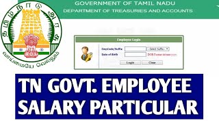 Tamil nadu govt employes How to download paydrawn particulars by using cps number in tamil [upl. by Notsreik]