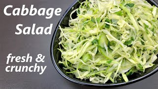 Cabbage Salad  3 mins Cabbage Salad  Quick Easy Healthy amp Crunchy Cabbage Salad for Weight Loss [upl. by Euhsoj88]