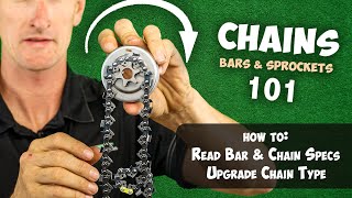 Chainsaw Chains Bars amp Sprocket  EXPLAINED [upl. by Chura]