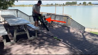 Greenworks 80V Leaf Blower in ACTION 145mph  Watch Before Buying [upl. by Atinob]