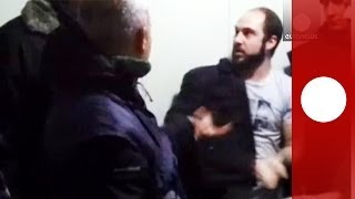 Video in manette il baby boss  arrestato Mario Riccio il boss della camorra [upl. by Meehar]