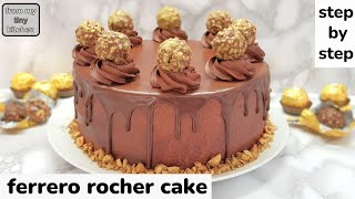 Ferrero Rocher Chocolate Cake Recipe [upl. by Joya]