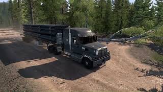 ¡Western Star 49X  Plataforma  Canalizaciones de Hierro 21 t  American Truck Simulator ats [upl. by Airdnalahs]