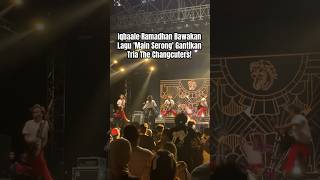 Iqbaale Ramadhan Bawakan Lagu Main Serong Gantikan Tria The Changcuters thechangcuters iqbaal [upl. by Issak]