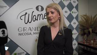 Interview with Annita Demetriou  FIDE Womens Grand Prix in Nicosia  8 Round [upl. by Moise]