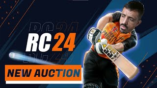 New Auction  First RCPL auction of Real Cricket 24  Ready for IPL 2024 Live Stream [upl. by Accissej]