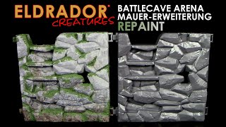 Schleich ® Eldrador ® Creatures  BattleCave Arena Extension Mauer  Repaint mit Moos Effekt [upl. by Morocco844]