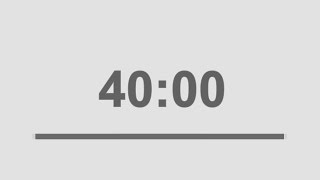 40 minutes countdown timer with alarm [upl. by Terle603]