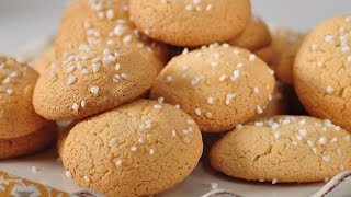 Amaretti Cookies Recipe Demonstration  Joyofbakingcom [upl. by Tsenre433]