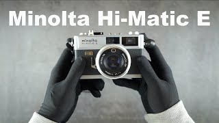 Minolta HiMatic E Rangefinder Film Camera Review  ASMR [upl. by Lashar]