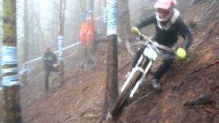 Crashes and moments at Llangollen for the British Downhill Series 2014 [upl. by Pallua]