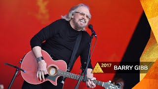 Barry Gibb  Stayin Alive Glastonbury 2017 [upl. by Glassman]