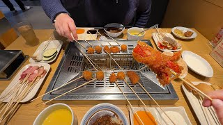 AllYouCanEat Deep Fried Skewers Buffet [upl. by Katusha910]