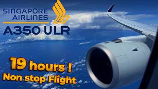 Worlds LONGEST Flight  🇸🇬 Singapore  New York 🇺🇸 BUSINESS Airbus A350 ULR Singapore Airlines [upl. by Gemperle]