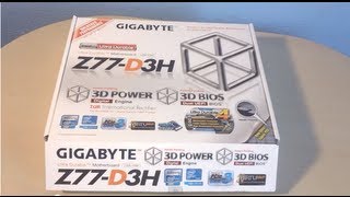 Gigabyte GAZ77D3H Motherboard Unboxing amp Overview [upl. by Waddell699]