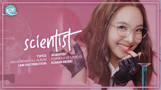 TWICE 트와이스  SCIENTIST  Line Distribution [upl. by Atokad888]