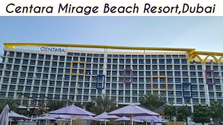 Centara Mirage Beach Resort DubaiPerfect Family Staycation In DubaiWaterpark In Hotel [upl. by Klimesh]