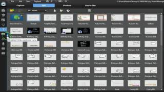 CyberLink PowerDirector 9  Managing Your Templates [upl. by Noellyn623]