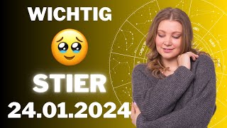 STIER ♉️🤫 JEMAND vermisst dich sehr 😨 Horoskop  24Januar 2024 stier tarot [upl. by Punke522]