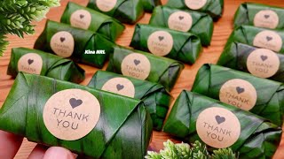 CARA BUNGKUS LEMPER DENGAN DAUN PISANG YANG PRAKTIS amp CANTIK RESEP LEMPER ENAK PULEN TAK MUDAH BASI [upl. by Alon]