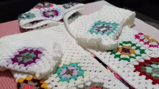 Crocheting a CardiganPart 4 Crocheting the Arms and Sides diy crochet handmade fyp foryou [upl. by Ellon318]