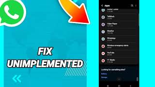 How to fix unimplemented On WhatsApp [upl. by Poole]