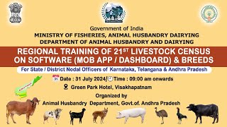 REGIONAL TRAINING OF 21ST LIVESTOCK CENSUS ON SOFTWARE MOB APP  DASHBOARD amp BREEDS [upl. by Leirza379]