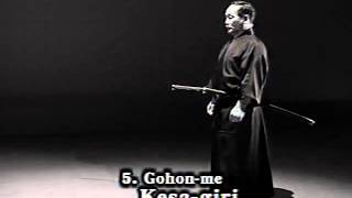 Iaido Kata Seitei 05 Gohon me Kesa giri High quality [upl. by Season]