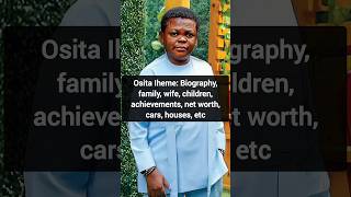 Osita Iheme Biography family wife children achievements net worth cars houses ositaiheme [upl. by Dearman]