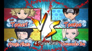 Temari VS Tenten VS Hinata VS Ino  Naruto Gekitou Ninja Taisen 4 [upl. by Assili]