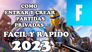 Tutorial Completo para Crear y Unirte a Partidas Personalizadas en fortnite  Guía Paso a Paso 2023 [upl. by Aseena553]