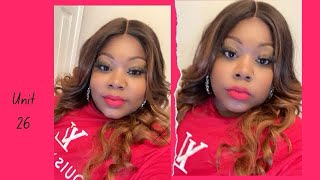 Part 5 of the affordable wig seriesSensational Dashly Lace Unit 26 Color Money Piece Hazel 🥰 [upl. by Klatt]