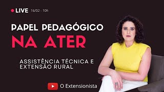 Papel pedagógico na ATER  Assistência Técnica e Extensão Rural [upl. by Elleinwad]