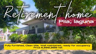 V56824 NEW VIDEO Pila laguna house amp lot fully furnished clean title  retirement home  resthouse [upl. by Ahsieym503]