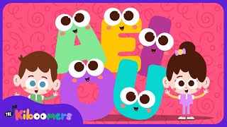 Pop Go the Vowels Song from The Kiboomers  Learning Phonics for Toddlers [upl. by Mikey]