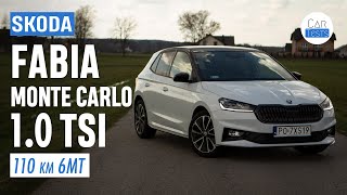 Skoda Fabia Monte Carlo 2023 10 TSI z manualem Zdecydowanie lepszy  test i jazda próbna [upl. by Ahselet]