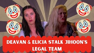 DEAVAN AND ELICIA STALK JIHOONS LEGAL TEAM  DEAVAN CALLS KOREAN AUTHORITIES ON JIHOON [upl. by Notyalk71]