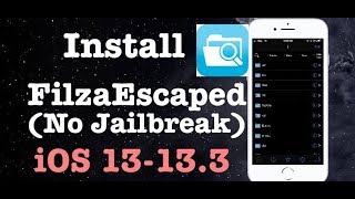 How to Install FilzaEscaped on iOS 13133 NO JAILBREAK NO COMPUTER [upl. by Centonze185]